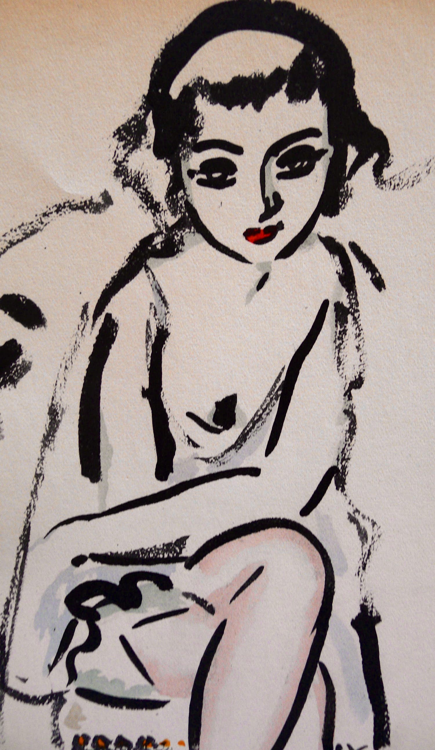 Kees van Dongen - 'Femme au Chien', Pochoir kopen? Bied vanaf 875!