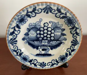 Koninklijke Tichelaar Makkum - Twee Delftsblauwe aardewerken wandbordjes kopen? Bied vanaf 20!