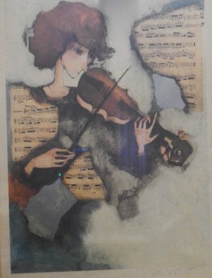 Niet of onleesbaar gesigneerd - Werk van een violist door onleesbare artiest kopen? Bied vanaf 10!