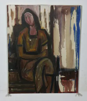 Janus Nuiten - Lot van zes schilderijen en 1 tekening kopen? Bied vanaf 100!