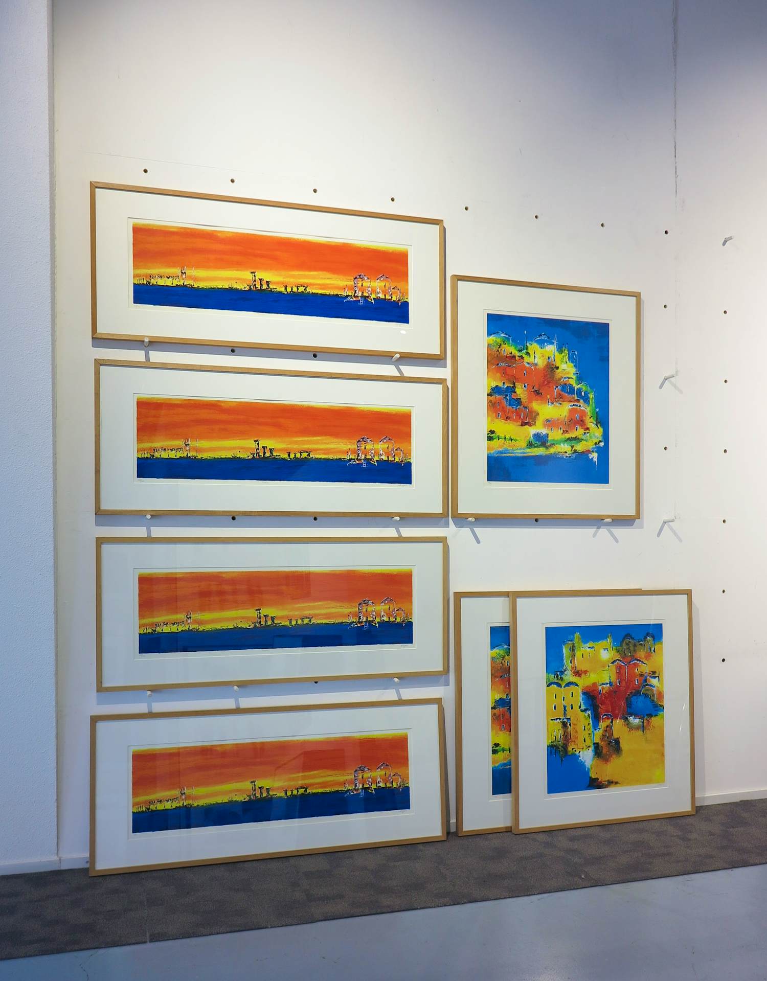 Buy Henk Kuijpers - ZEVEN zeefdrukken inclusief lijsten? Bid from 100!