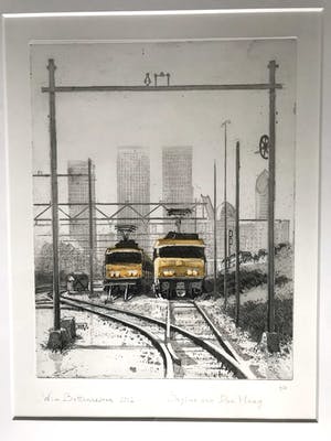 Wim Bettenhausen - Skyline van Den Haag (Ets met aquatint) kopen? Bied vanaf 133!