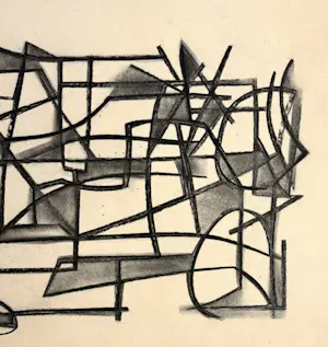 Silvin Bronkart - Hochwertige abstrakte Komposition aus dem Jahr 1949 kopen? Bied vanaf 550!