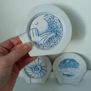 Plateelbakkerij Schoonhoven - Kunstweek 2006 onderzetters Gelimiteerde oplage! kaufen? Bieten Sie von 1!