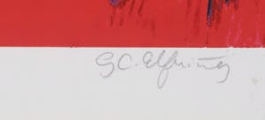 Gerda Elfring - Zeefdruk, Landschap kopen? Bied vanaf 1!