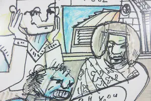 Herman Brood - Stifftekening, Oh you're adorable maniac - Ingelijst kopen? Bied vanaf 500!