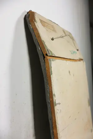 Pieter Kortekaas - Wandobject/reliëf van zink en koper op hout, Seance kopen? Bied vanaf 150!