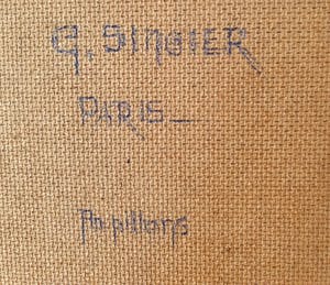 Gustave Singier - Papillons | Ingelijst kopen? Bied vanaf 75!