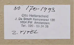 Otto Hetterscheid - gemengde techniek kopen? Bied vanaf 45!