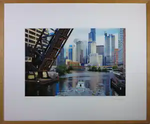 Arthur Martin - Fotografie, Bridge & Police Chicago 02 - Ingelijst verkauft für € 60!