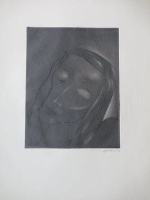 Livinus van de Bundt - Christushoofd - Ets kopen? Bied vanaf 30!