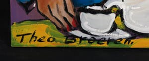 Theo Broeren - Acryl op doek, Theetijd kopen? Bied vanaf 60!