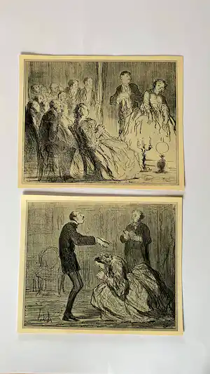Honore Daumier - 15 Lithografische drukken uit de periode 1920 -1925 verkauft für € 100!