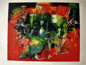 Niet of onleesbaar gesigneerd - Link Gallery - gesigneerde Litho - E.A. exemplaar - oplage slechts 35 kopen? Bied vanaf 1!