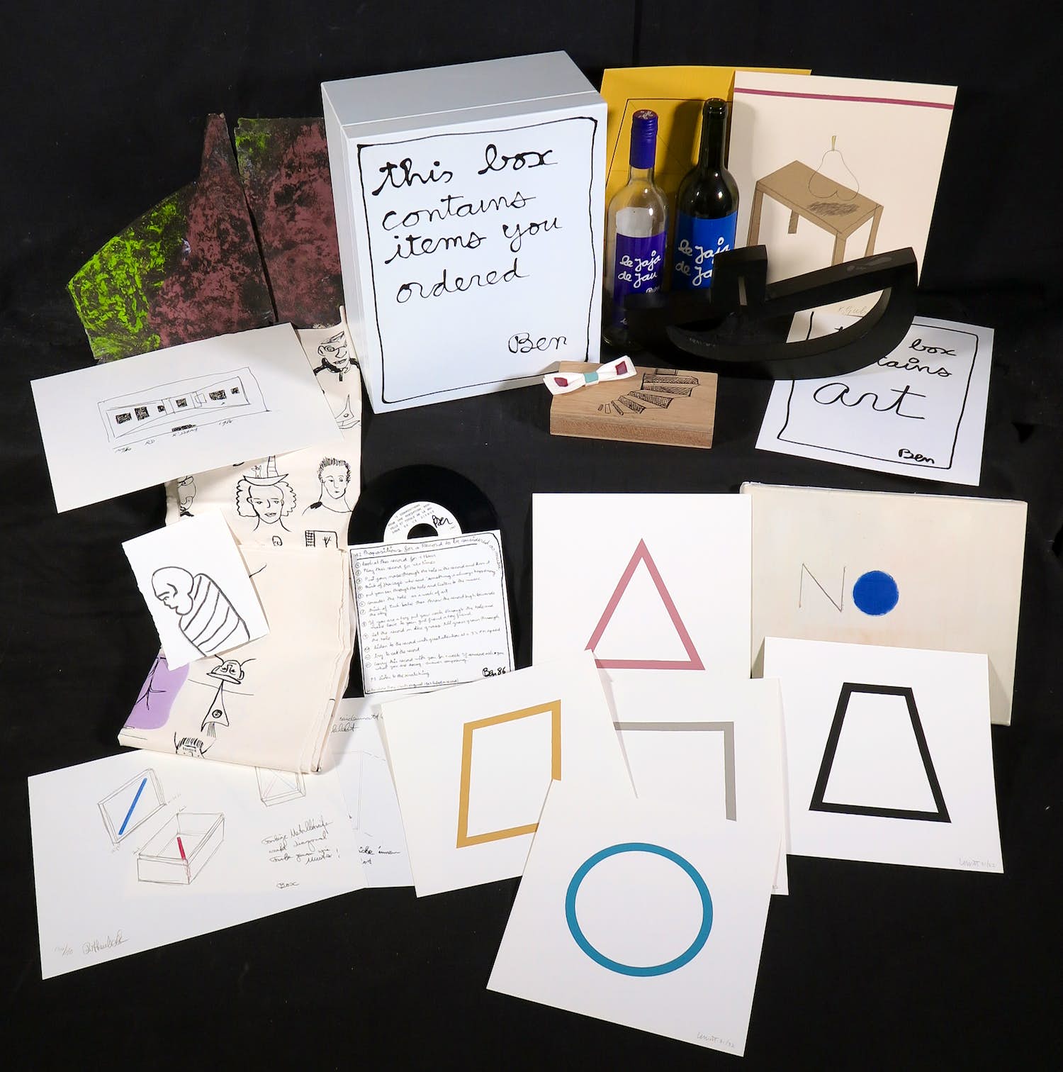Benjamin Vautier - Sol LeWitt, René Daniels, Klaas Gubbels en anderen - Pandora Part Two verkocht voor € 2000!