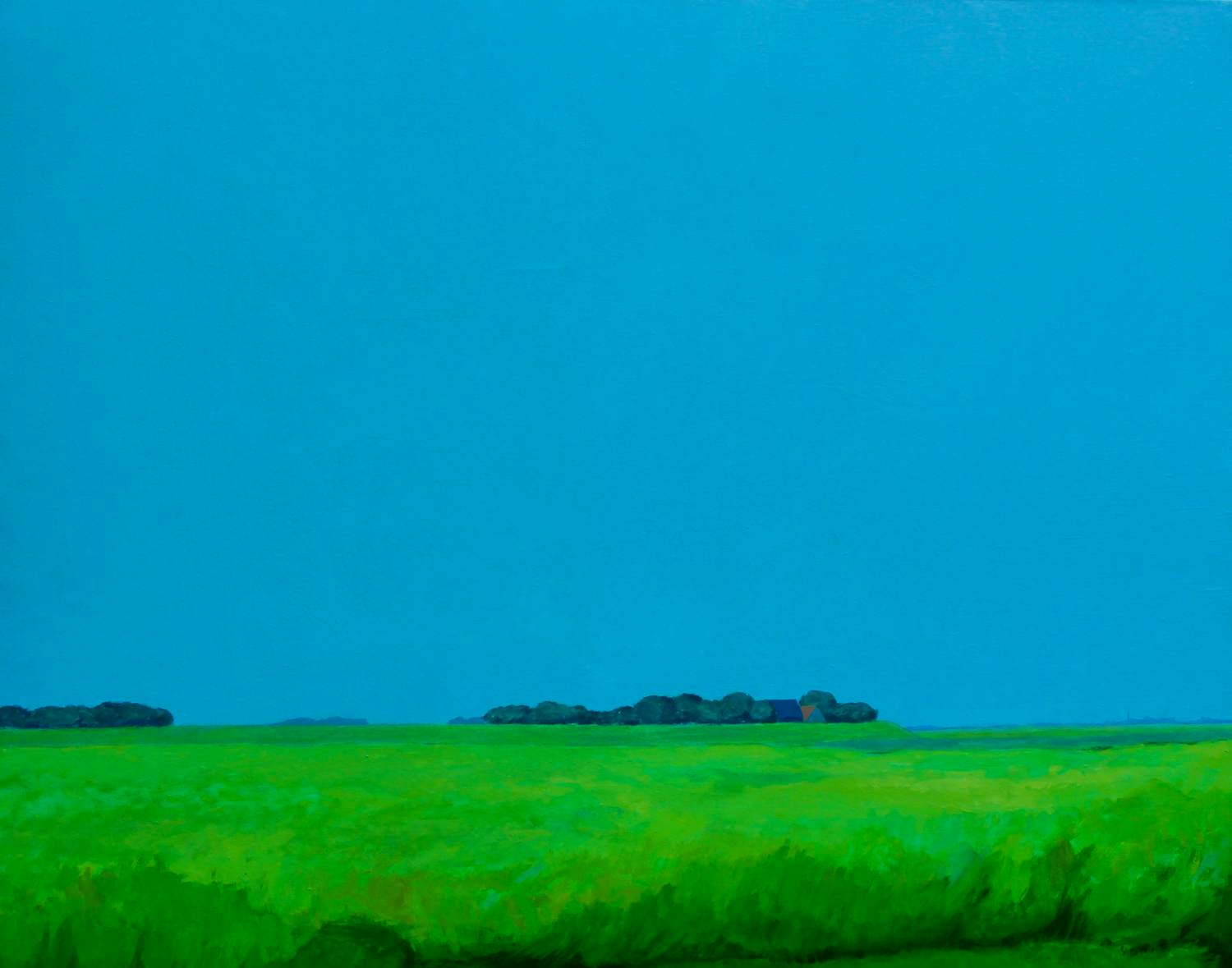 Gerard Koster - Olieverf op doek: Groningen 1 - 1975 verkocht voor € 1000!