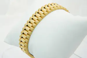 29 - Bijzonder mooie en zware 18 Krt gouden "president" armband - heren model kopen? Bied vanaf 1870!