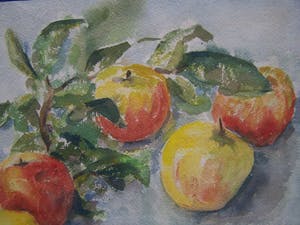 Cornelia Arnold-Mees - Sitlleven met appels kopen? Bied vanaf 40!