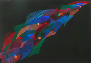 Adine Engelman - Abstracte compositie verkauft für € 35!