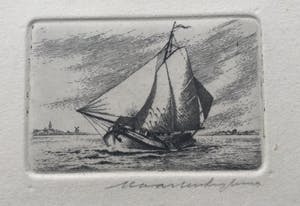 Maarten Langbroek - 3 kleine etsjes kopen? Bied vanaf 55!