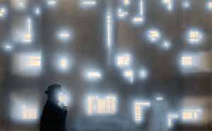 Joost Veerkamp - gemengde techniek op papier | 'Mist' | 1986 verkocht voor € 225!