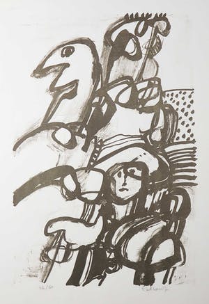 Jan Cobbaert - Litho, Zonder titel kopen? Bied vanaf 70!