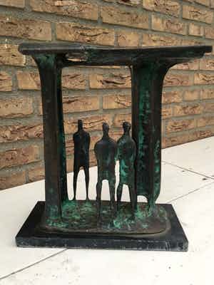 Wim Rijvers - Sculptuur "De ontmoeting" verkocht voor € 600!