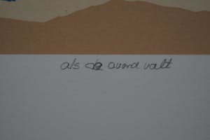 Rens Labruyere - als de avond valt - gesigneerde zeefdruk kopen? Bied vanaf 20!