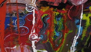 Jan te Wierik - Olieverf op doek, Z.T. Fabeldier - Ingelijst (Groot) kopen? Bied vanaf 1500!