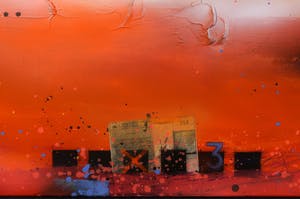 Theo Koster - Acryl en collage, Zonder titel (Groot) kopen? Bied vanaf 250!