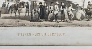 Cornelis Springer - Vijf stadsgezichten / gebouwen kopen? Bied vanaf 20!