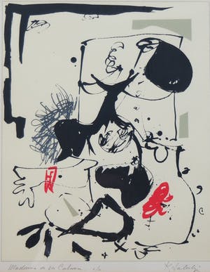 Kees Salentijn - zeefdruk op papier ( e/a ) - Madonna de Sa Cabana kopen? Bied vanaf 115!