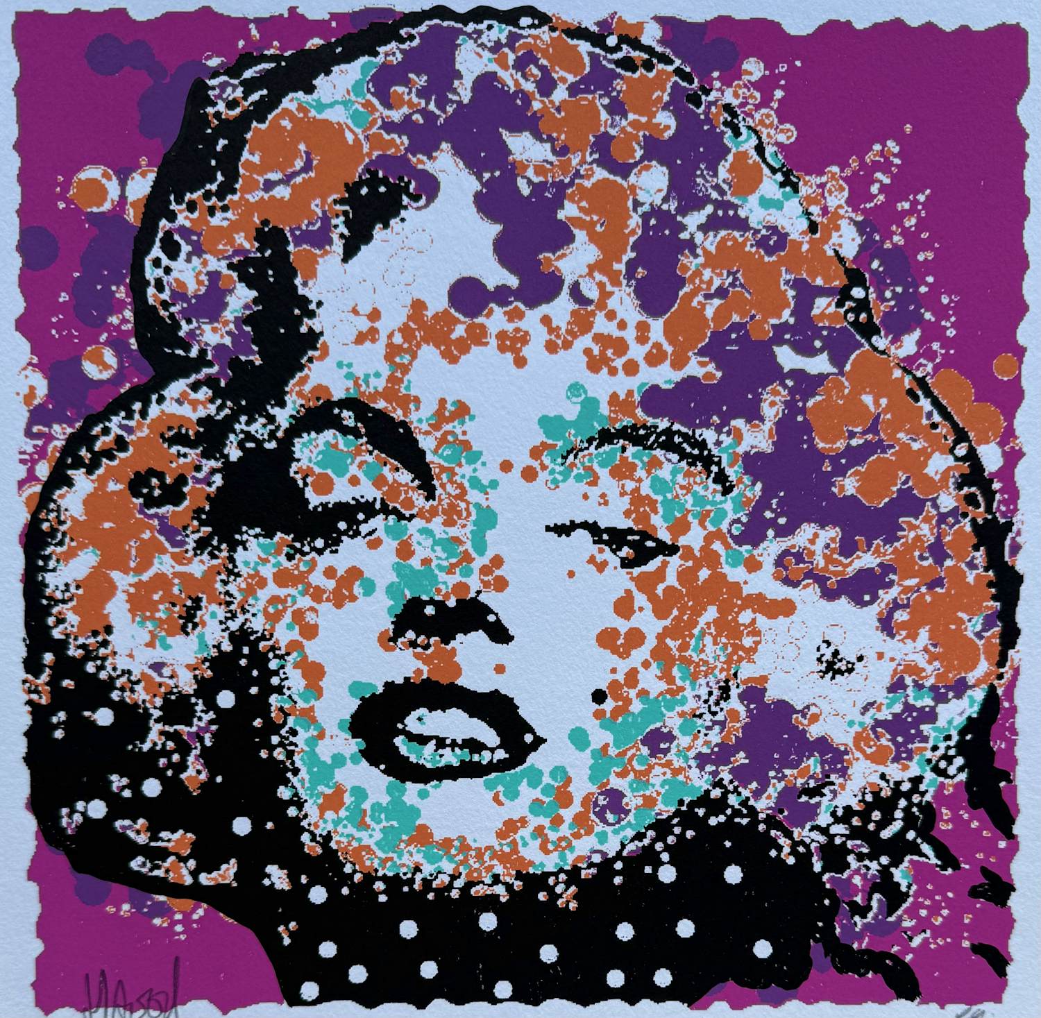 Ad van Hassel - handgesigneerde zeefdruk | 'Marilyn Monroe' kopen? Bied vanaf 20!