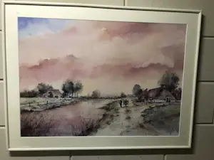 Jan Kooistra - Landschap in Friesland kopen? Bied vanaf 100!