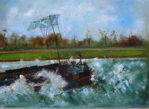 Niet of onleesbaar gesigneerd - Voorjaarsstorm op het Amsterdam Rijnkanaal kopen? Bied vanaf 10!