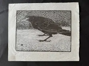 Jan Mankes - Houtsnede Zwarte Kraai - Gesigneerd - 1918 kopen? Bied vanaf 395!