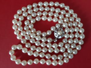 Curiosa - 50 mm echte parels met zilveren sluiting - Collier kopen? Bied vanaf 1!