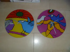 Corneille - 2 klokken met afbeeldingen van Corneille kopen? Bied vanaf 50!