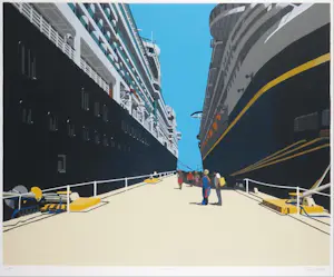 Marc Langer - Zeefdruk, Cruise - Ingelijst kopen? Bied vanaf 60!