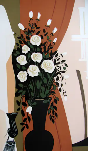 Serge Vergez - Elégante au vase de roses kopen? Bied vanaf 25!