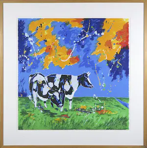 Roel Hofman - Zeefdruk, Conversation - Ingelijst kopen? Bied vanaf 20!