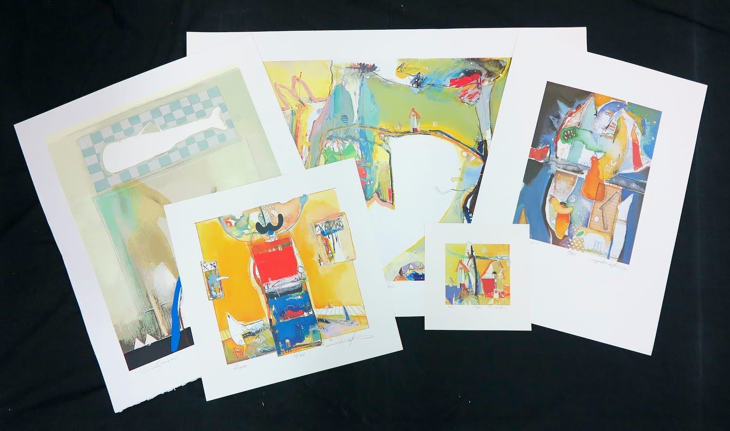 Kantcho Kanev - Lot van 5 grafische werken verkocht voor € 80!