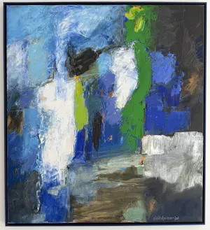 Gijs Keizer - olieverf op doek | 'Zonder titel' | 1996 (INGELIJST) kaufen? Bieten Sie von 750!