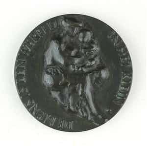 Christina Nijland - Bronzen penning: Geboortepenning, 1962 verkocht voor € 60!