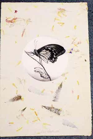 Dick Stolwijk - Dick Stolwijk, ets, eigendruk, bladformaat 50.5 x 33.5 cm. verkocht voor € 75!