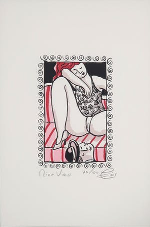 Jacques Tange - Zeefdruk, Nice View kopen? Bied vanaf 20!