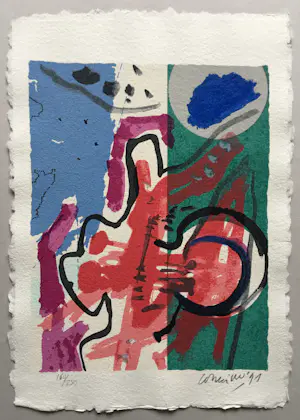 Corneille - kleurrijke zeefdruk - 1991 kopen? Bied vanaf 175!