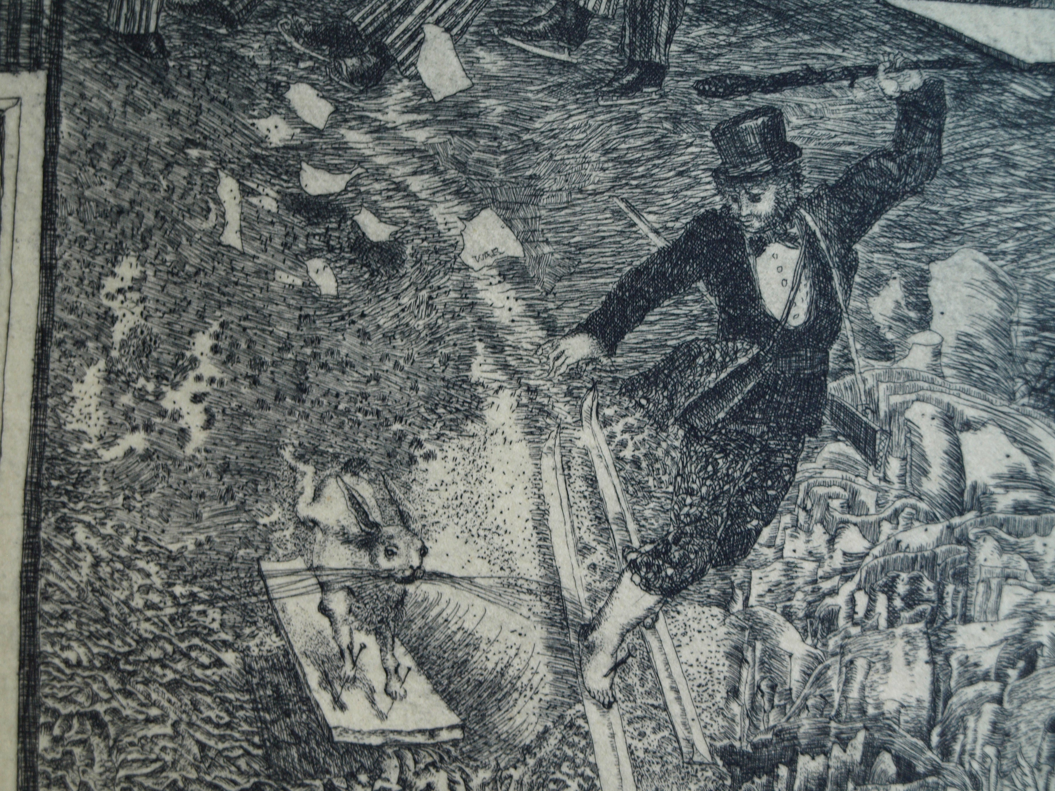 Karol Ondreicka - GROTE ets, “Opstand” – gesigneerd – 1976 – oplage 15 / 100 kopen? Bied vanaf 40!