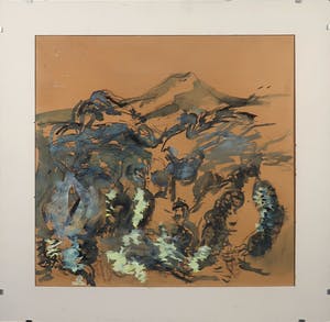 Dirk van Gulik - Gewassen inkt, Curaçao - Ingelijst kopen? Bied vanaf 1!