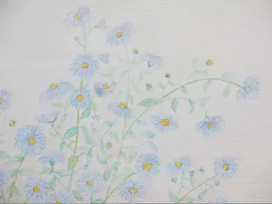 Antoinette van Hoytema - Bloemboeket in groene vaas - Gemengde techniek kopen? Bied vanaf 50!